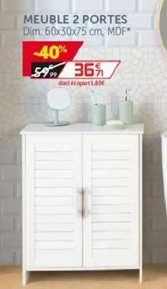 Gifi Meuble 2 portes offre