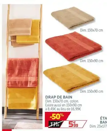 Gifi Drap de bain offre