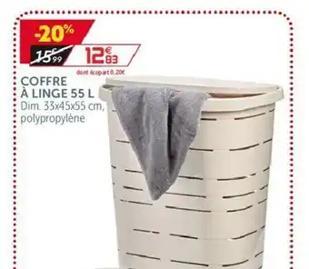 Gifi Coffre à linge 55 L offre