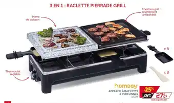 Gifi Appareil à raclette 8 personnes offre