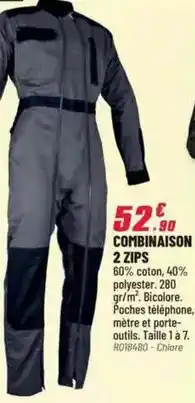 Brico Pro Combinaison 2 zips offre
