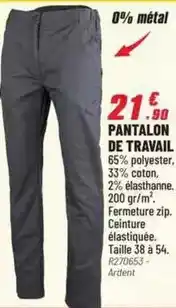 Brico Pro Pantalon de travail offre