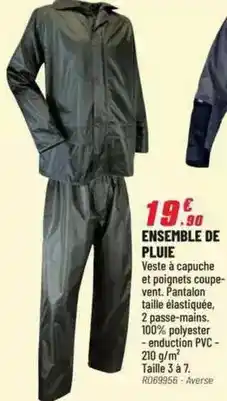 Brico Pro Ensemble de pluie offre