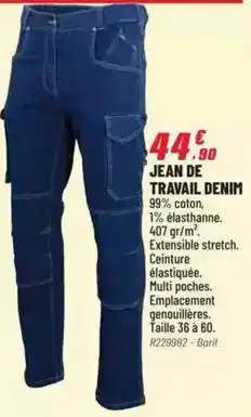 Brico Pro Jean de travail offre
