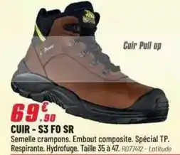 Brico Pro Cuir s3 fo sr offre