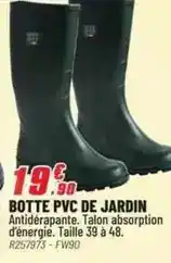 Brico Pro Botte pvc de jardin offre