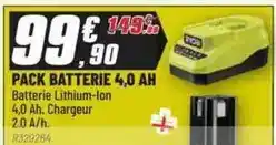 Brico Pro Pack batterie 4.0 ah offre