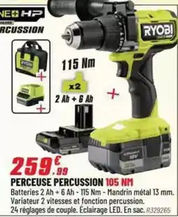Brico Pro Hp - perceuse percussion 105 nm offre