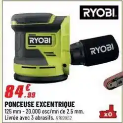 Brico Pro Ryobi - ponceuse excentrique offre