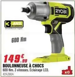 Brico Pro Ryobi - boulonneuse a chocs offre