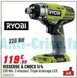 Brico Pro Ryobi - visseuse a chocs offre