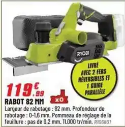 Brico Pro Ryobi - rabot 82 mm offre