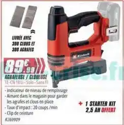 Brico Pro Solo - livrée avec 300 clous et 300 agrafes offre