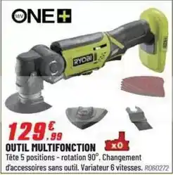 Brico Pro Ryobi - outil multifonction offre