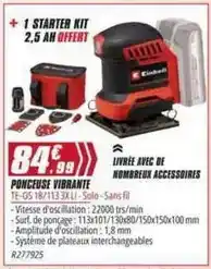 Brico Pro Ponceuse vibrante offre