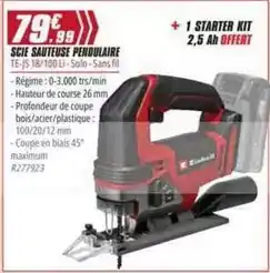 Brico Pro Scie sauteuse pendulaire offre