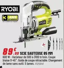 Brico Pro Ryobi - scie sauteuse 85 mm offre