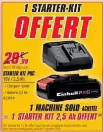 Brico Pro Einhell - 1 machine solo achetee 1 starter kit offre
