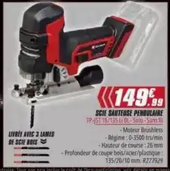 Brico Pro Scie sauteuse pendulaire offre