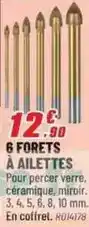 Brico Pro 6 forets a ailettes offre