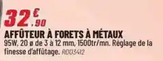 Brico Pro Affûteur à forets à métaux offre