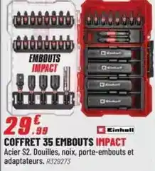 Brico Pro Einhell - coffret 35 embouts impact offre