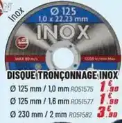 Brico Pro Disque tronconnage offre