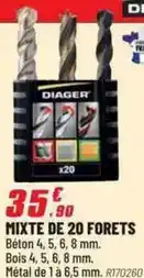 Brico Pro Diager - mixte de 20 forets offre