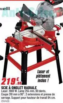 Brico Pro Einhell - scie a onglet radiale offre