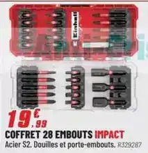Brico Pro Einhell - coffret 28 embouts impact offre