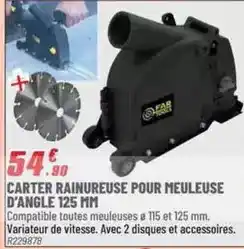 Brico Pro Carter rainureuse pour meuleuse d'angle 125 mm offre
