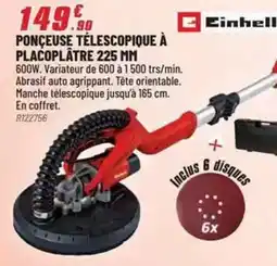 Brico Pro Ponceuse télescopique à placoplâtre 225 mm offre
