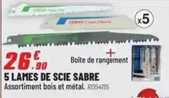 Brico Pro Leman - 5 lames de scie sabre offre