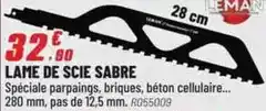 Brico Pro Leman - lame de scie sabre offre