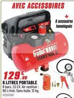 Brico Pro 6 litres portable offre
