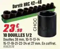 Brico Pro 10 douilles 1/2 offre