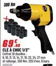 Brico Pro Clé à choc 1/2 offre