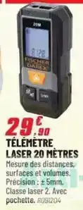 Brico Pro Fischer - télémètre laser 20 mètres offre