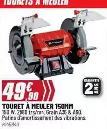 Brico Pro Touret - à meuler 150mm offre