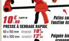 Brico Pro Pressee a serrage rapide offre