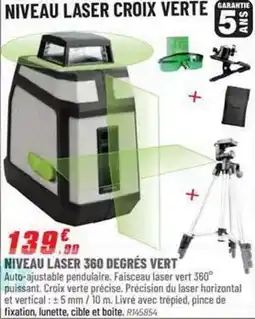 Brico Pro Niveau laser 360 degrés vert offre
