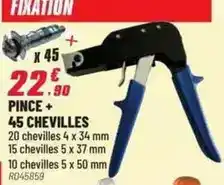 Brico Pro Pince + 45 chevilles offre