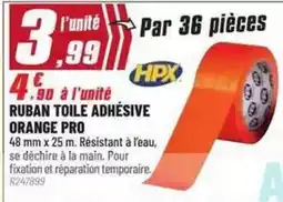Brico Pro Hp - ruban toile adhesive orange pro offre