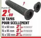 Brico Pro 10 tamis pour scellement offre