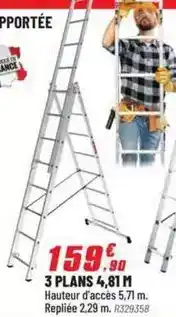 Brico Pro 3 plans 4.81m offre