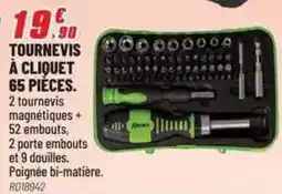 Brico Pro Tournevis a cliquet 65 pieces offre