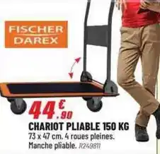 Brico Pro Fischer - chariot pliable 150 kg offre
