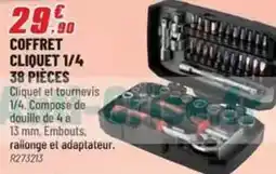 Brico Pro Coffret cliquet 1/4 38 pieces offre