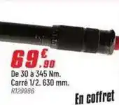 Brico Pro De 30 à 345 nm. carré 1/2. 630 mm offre