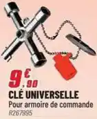 Brico Pro Clé universelle pour armoire de commande offre